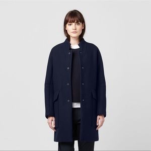 The Arrivals Cassel Bonded Topcoat, Midnight Navy, L